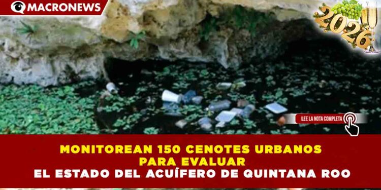 MONITOREAN 150 CENOTES URBANOS PARA EVALUAR EL ESTADO DEL ACUÍFERO DE QUINTANA ROO