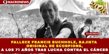 FALLECE FRANCIS BUCHHOLZ, BAJISTA ORIGINAL DE SCORPIONS, A LOS 71 AÑOS TRAS LUCHA CONTRA EL CÁNCER