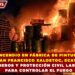 INCENDIO EN FÁBRICA DE PINTURA EN SAN FRANCISCO XALOSTOC, ECATEPEC; BOMBEROS Y PROTECCIÓN CIVIL LABORAN PARA CONTROLAR EL FUEGO