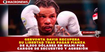 GERVONTA DAVIS RECUPERA SU LIBERTAD TRAS PAGAR FIANZA DE 8,500 DÓLARES EN MIAMI POR CARGOS DE SECUESTRO Y AGRESIÓN