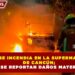 MOTOTAXI SE INCENDIA EN LA SUPERMANZANA 247 DE CANCÚN; SOLO SE REPORTAN DAÑOS MATERIALES