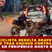 MOTOCICLISTA RESULTA GRAVEMENTE LESIONADO TRAS CHOQUE CONTRA VEHÍCULO DETENIDO EN PERIFÉRICO NORTE DE CANCÚN