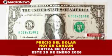 EL PESO MEXICANO RESISTE A LOS 17.60 POR DÓLAR PESE A TENSIONES INTERNACIONALES POR GROENLANDIA