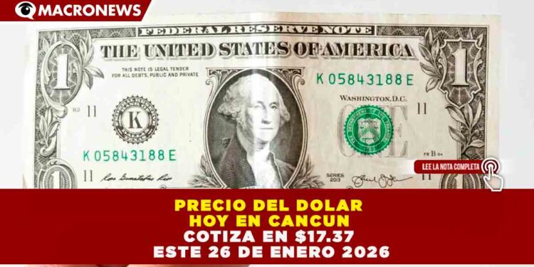 EL PESO MEXICANO SE FORTALECE ANTE EL DÓLAR: COTIZA EN 17.37 UNIDADES CON UNA GANANCIA ACUMULADA DEL 1.5% SEMANAL
