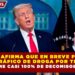 TRUMP AFIRMA QUE EN BREVE FRENARÁ EL TRÁFICO DE DROGA POR TIERRA Y PRESUME CASI 100% DE DECOMISOS POR MAR