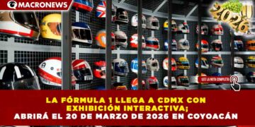 LA FÓRMULA 1 LLEGA A CDMX CON EXHIBICIÓN INTERACTIVA; ABRIRÁ EL 20 DE MARZO DE 2026 EN COYOACÁN