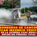 BOMBEROS DE CANCÚN SOFOCAN INCENDIO VEHICULAR EN LA AVENIDA CHAC MOOL; REPORTAN PÉRDIDA TOTAL