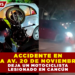 ACCIDENTE EN LA AV. 20 DE NOVIEMBRE DEJA UN MOTOCICLISTA LESIONADO EN CANCÚN