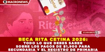 BECA RITA CETINA 2026: TODO LO QUE DEBES SABER SOBRE LOS PAGOS DE $1,900 PARA SECUNDARIA Y EL REGISTRO DE PRIMARIA.