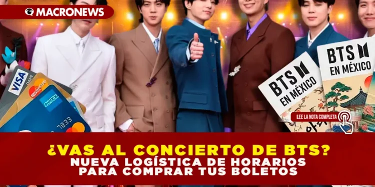 ¿VAS AL CONCIERTO DE BTS? NUEVA LOGÍSTICA DE HORARIOS PARA COMPRAR TUS BOLETOS