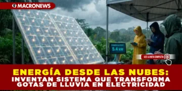 ENERGÍA DESDE LAS NUBES: INVENTAN SISTEMA QUE TRANSFORMA GOTAS DE LLUVIA EN ELECTRICIDAD