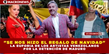 «SE NOS HIZO EL REGALO DE NAVIDAD»: LA EUFORIA DE LOS ARTISTAS VENEZOLANOS POR LA DETENCIÓN DE MADURO