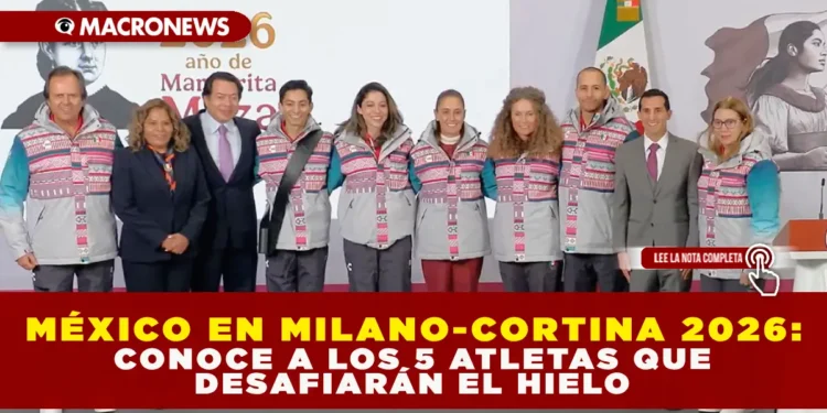 MÉXICO EN MILANO-CORTINA 2026: CONOCE A LOS 5 ATLETAS QUE DESAFIARÁN EL HIELO