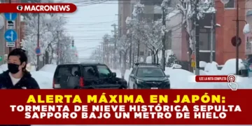 ALERTA MÁXIMA EN JAPÓN: TORMENTA DE NIEVE HISTÓRICA SEPULTA SAPPORO BAJO UN METRO DE HIELO