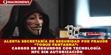 ALERTA SECRETARÍA DE SEGURIDAD POR FRAUDE “TOQUE FANTASMA”: CARGOS EN SEGUNDOS CON TECNOLOGÍA NFC SIN AUTORIZACIÓN