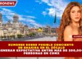 RUMORES SOBRE POSIBLE CONCIERTO  DE SHAKIRA EN EL ZÓCALO GENERAN EXPECTATIVA ENTRE MÁS DE 200,000  PERSONAS EN CDMX