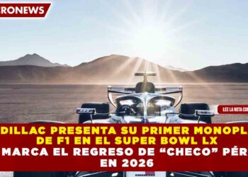 CADILLAC PRESENTA SU PRIMER MONOPLAZA DE F1 EN EL SUPER BOWL LX Y MARCA EL REGRESO DE “CHECO” PÉREZ EN 2026