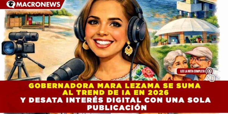 GOBERNADORA MARA LEZAMA SE SUMA AL TREND DE IA EN 2026 Y DESATA INTERÉS DIGITAL CON UNA SOLA PUBLICACIÓN