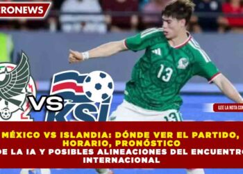 MÉXICO VS ISLANDIA: DÓNDE VER EL PARTIDO, HORARIO, PRONÓSTICO DE LA IA Y POSIBLES ALINEACIONES DEL ENCUENTRO INTERNACIONAL