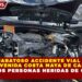 APARATOSO ACCIDENTE VIAL EN  LA AVENIDA COSTA MAYA DE CANCÚN DEJA A DOS PERSONAS HERIDAS DE GRAVEDAD