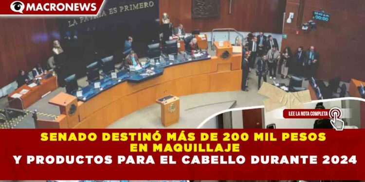 SENADO DESTINÓ MÁS DE 200 MIL PESOS  EN MAQUILLAJE Y PRODUCTOS PARA EL CABELLO DURANTE 2024
