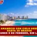 CANCÚN AMANECIO CON CIELO DESPEJADO Y  HASTA 26 GRADOS ESTE LUNES 9 DE FEBRERO, SIN LLUVIAS