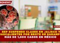 SEP SUSPENDE CLASES EN JALISCO Y AGUASCALIENTES POR BROTE DE SARAMPIÓN; MÁS DE 1,500 CASOS EN MÉXICO