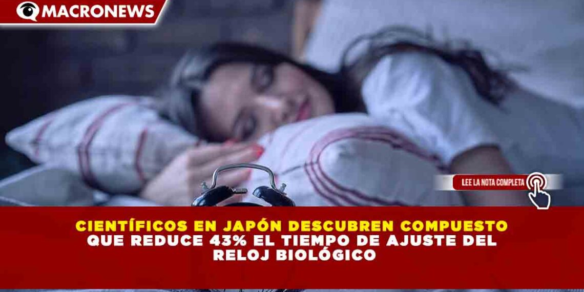 CIENTÍFICOS EN JAPÓN DESCUBREN COMPUESTO QUE REDUCE 43% EL TIEMPO DE AJUSTE DEL RELOJ BIOLÓGICO