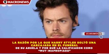 LA RAZÓN POR LA QUE HARRY STYLES SOLTÓ UNA  CARCAJADA EN EL FUNERAL DE SU ABUELA Y POR QUÉ LA CALIFICARON COMO  “MUY INAPROPIADA”