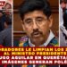 COLABORADORES LE LIMPIAN LOS ZAPATOS AL MINISTRO PRESIDENTE HUGO AGUILAR EN QUERÉTARO, LAS IMÁGENES GENERAN POLÉMICA