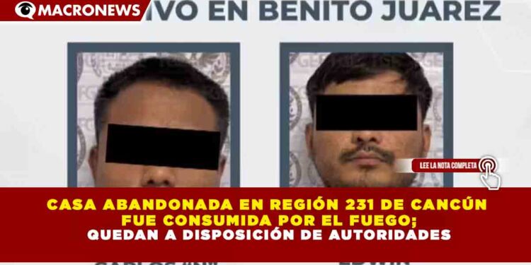 DETENIDOS DOS JÓVENES EN CANCÚN POR PRESUNTA EXTORSIÓN A COMERCIANTE; QUEDAN A DISPOSICIÓN DE AUTORIDADES