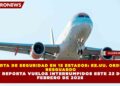 ALERTA DE SEGURIDAD EN 15 ESTADOS: EE.UU. ORDENA RESGUARDO Y REPORTA VUELOS INTERRUMPIDOS ESTE 23 DE FEBRERO DE 2026