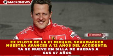 EX PILOTO DE LA F1 MICHAEL SCHUMACHER  MUESTRA AVANCES A 12 AÑOS DEL ACCIDENTE; YA SE MUEVE EN SILLA DE RUEDAS A  SUS 57 AÑOS