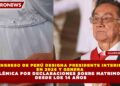 CONGRESO DE PERÚ DESIGNA PRESIDENTE INTERINO EN 2026 Y GENERA POLÉMICA POR DECLARACIONES SOBRE MATRIMONIO DESDE LOS 14 AÑOS