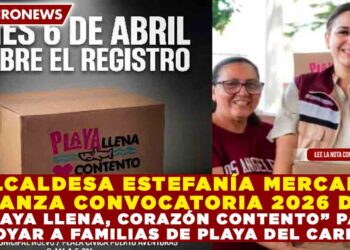 ALCALDESA ESTEFANÍA MERCADO LANZA CONVOCATORIA 2026 DE “PLAYA LLENA, CORAZÓN CONTENTO” PARA APOYAR A FAMILIAS DE SOLIDARIDAD