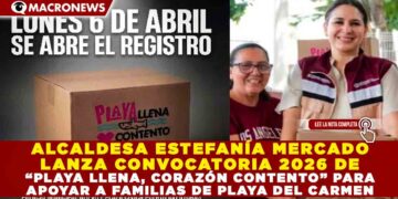 ALCALDESA ESTEFANÍA MERCADO LANZA CONVOCATORIA 2026 DE “PLAYA LLENA, CORAZÓN CONTENTO” PARA APOYAR A FAMILIAS DE SOLIDARIDAD