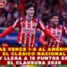CHIVAS VENCE 1-0 AL AMÉRICA EN EL CLÁSICO NACIONAL Y LLEGA A 18 PUNTOS EN EL CLAUSURA 2026