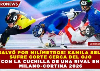 ¡SE SALVÓ POR MILÍMETROS! KAMILA SELLIER SUFRE CORTE CERCA DEL OJO CON LA CUCHILLA DE UNA RIVAL EN MILANO-CORTINA 2026