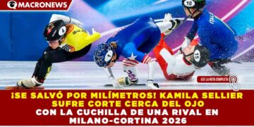 ¡SE SALVÓ POR MILÍMETROS! KAMILA SELLIER SUFRE CORTE CERCA DEL OJO CON LA CUCHILLA DE UNA RIVAL EN MILANO-CORTINA 2026