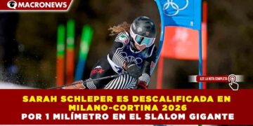 SARAH SCHLEPER ES DESCALIFICADA EN MILANO-CORTINA 2026 POR 1 MILÍMETRO EN EL SLALOM GIGANTE