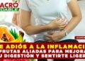 DILE ADIÓS A LA INFLAMACIÓN: 7 FRUTAS ALIADAS PARA MEJORAR TU DIGESTIÓN Y SENTIRTE LIGERO