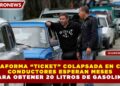 PLATAFORMA “TICKET” COLAPSADA EN CUBA: CONDUCTORES ESPERAN MESES PARA OBTENER 20 LITROS DE GASOLINA