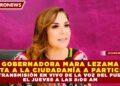 GOBERNADORA MARA LEZAMA INVITA A LA CIUDADANÍA A PARTICIPAR EN TRANSMISIÓN EN VIVO DE LA VOZ DEL PUEBLO EL JUEVES A LAS 8:00 AM