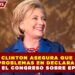 HILLARY CLINTON ASEGURA QUE NO TIENE PROBLEMAS EN DECLARAR ANTE EL CONGRESO SOBRE EPSTEIN