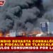 INCENDIO DEVASTA CORRALÓN DE LA FISCALÍA EN TLAXCALA: 184 VEHÍCULOS CONSUMIDOS POR LAS LLAMAS