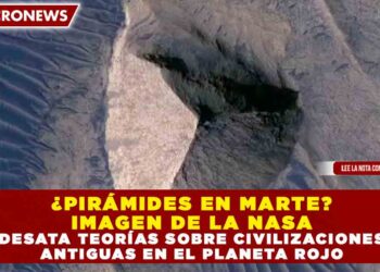 ¿PIRÁMIDES EN MARTE? IMAGEN DE LA NASA DESATA TEORÍAS SOBRE CIVILIZACIONES ANTIGUAS EN EL PLANETA ROJO