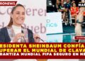 PRESIDENTA SHEINBAUM CONFÍA EN RECUPERAR EL MUNDIAL DE CLAVADOS Y GARANTIZA MUNDIAL FIFA SEGURO EN MÉXICO