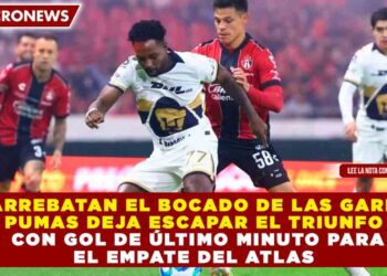 ¡LE ARREBATAN EL BOCADO DE LAS GARRAS! PUMAS DEJA ESCAPAR EL TRIUNFO CON GOL DE ÚLTIMO MINUTO PARA EL EMPATE DEL ATLAS