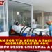 TRASLADAN POR VÍA AÉREA A PACIENTE CON QUEMADURAS EN 40% DEL CUERPO DESDE CHETUMAL A LA CDMX