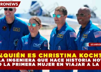 ¿QUIÉN ES CHRISTINA KOCH? LA INGENIERA QUE HACE HISTORIA HOY COMO LA PRIMERA MUJER EN VIAJAR A LA LUNA
